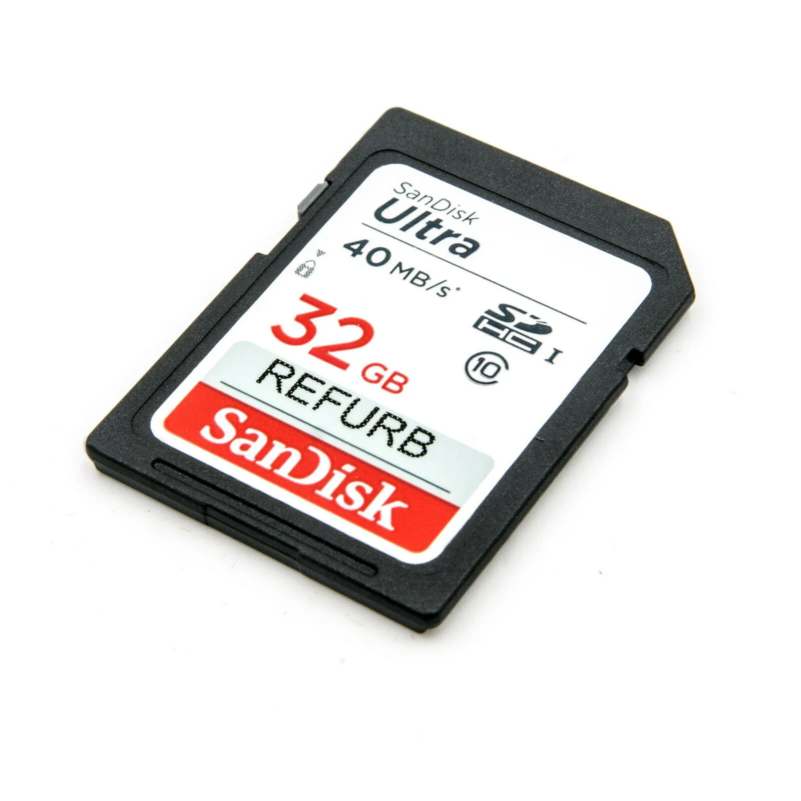 SanDisk 32GB Ultra Plus 10 UHS-I SD 80MBs SDHC/SDXC Memory Card (Re-certified)