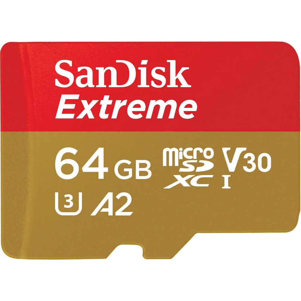 SanDisk Extreme microSDXC 64GB UHS-I 170MB/s Memory Card - V30
