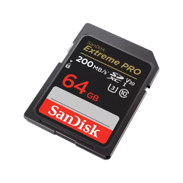 SanDisk Extreme Pro 64GB SDXC UHS-I 200MB/s Memory Card - V30