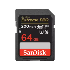 SanDisk Extreme Pro 64GB SDXC UHS-I 200MB/s Memory Card - V30
