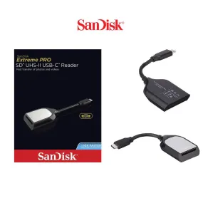 SanDisk Extreme PRO SD UHS-II USB Type-C Card Reader Writer (Black)