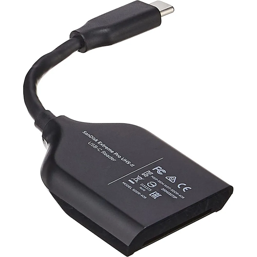 SanDisk Extreme PRO SD UHS-II USB Type-C Card Reader Writer (Black)