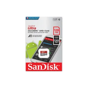 Sandisk Micro SD Card 128GB 120MB/S Class 10