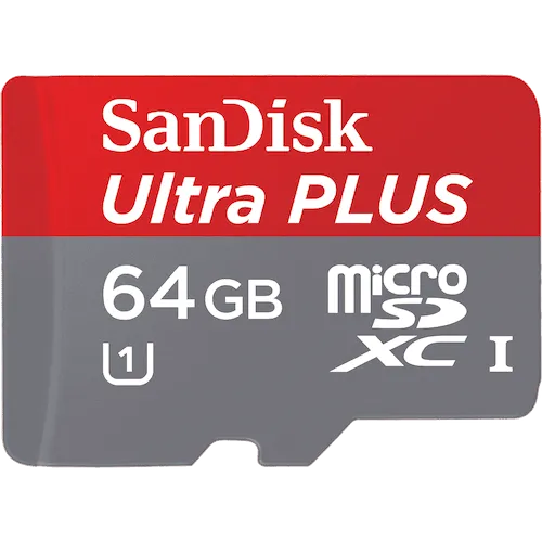 SanDisk - Ultra PLUS microSDHC/ microSDXC UHS-I Micro SD Memory Card
