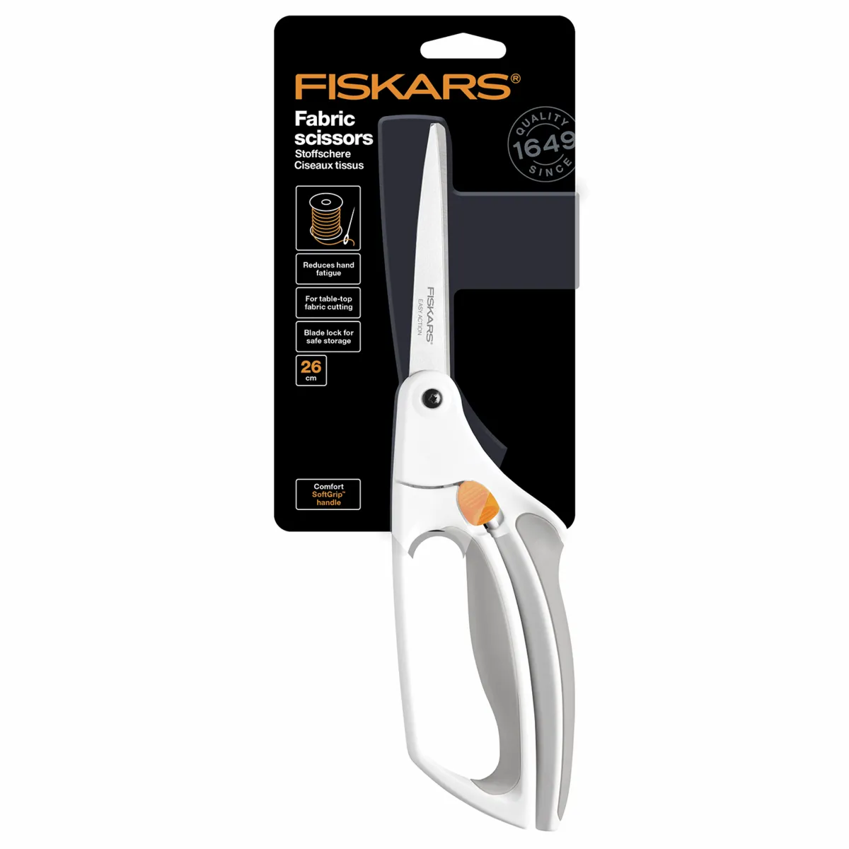 Scissors: EasyAction™: 24cm Softgrip Fabric Scissors