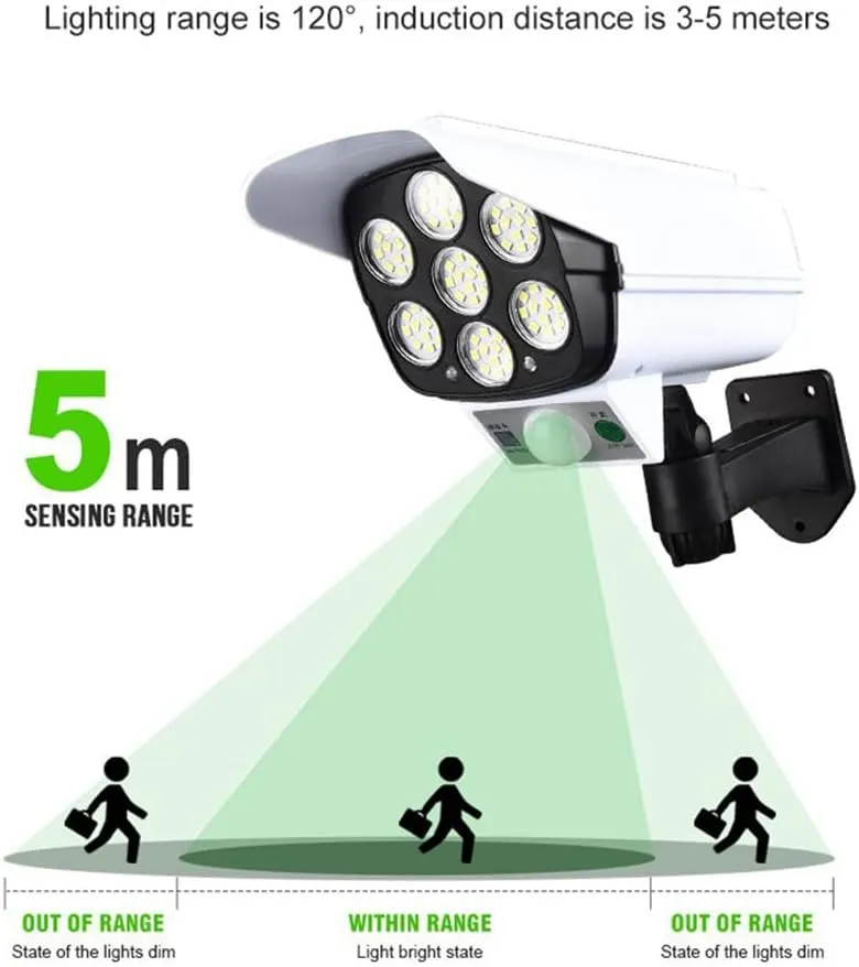Solar Powered Dummy Camera Sensor Light