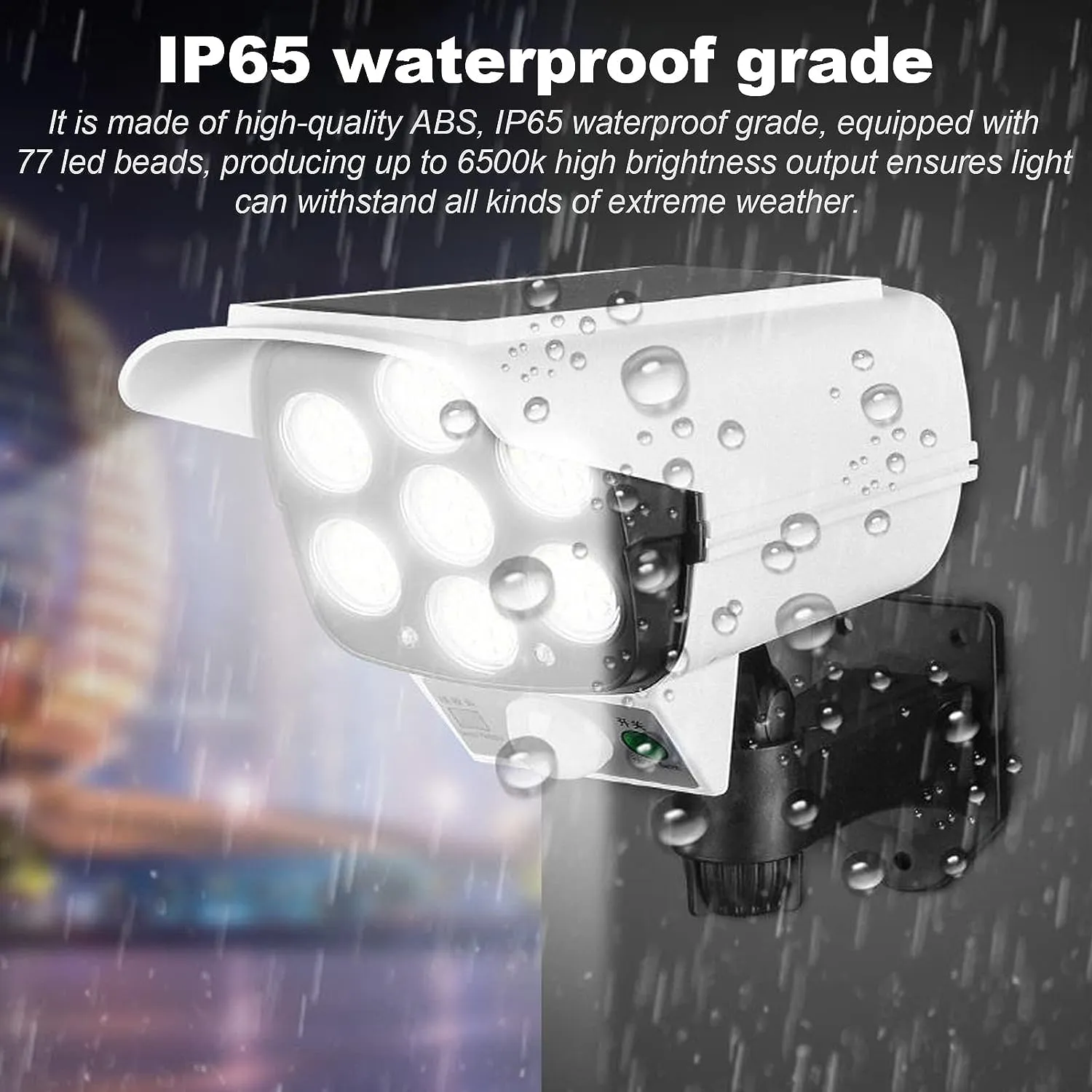 Solar Powered Dummy Camera Sensor Light