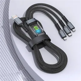 Soloffer 3 In 1 Fast Charging Cable 100W - SH81