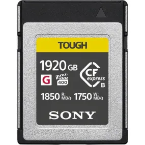 Sony CEBG1920T 1920GB CFexpress Type B TOUGH Memory Card - Almost 2TB