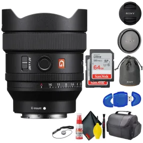 Sony FE 14mm f/1.8 GM Lens (Bundle)   2(64) GB SD Cards