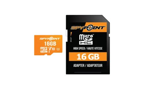 Spypoint 16GB Micro SD Card, Class 10, with SD Card Adapter