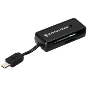 Stealth Cam STC-SDCRAND Micro USB OTG Memory Card Reader for Android Devices