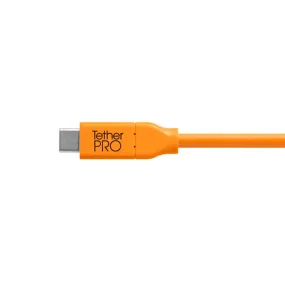 Tether Tools TetherPro USB-C to USB 2.0 Mini-B 8-Pin 4.6m Hi-Vis Orange