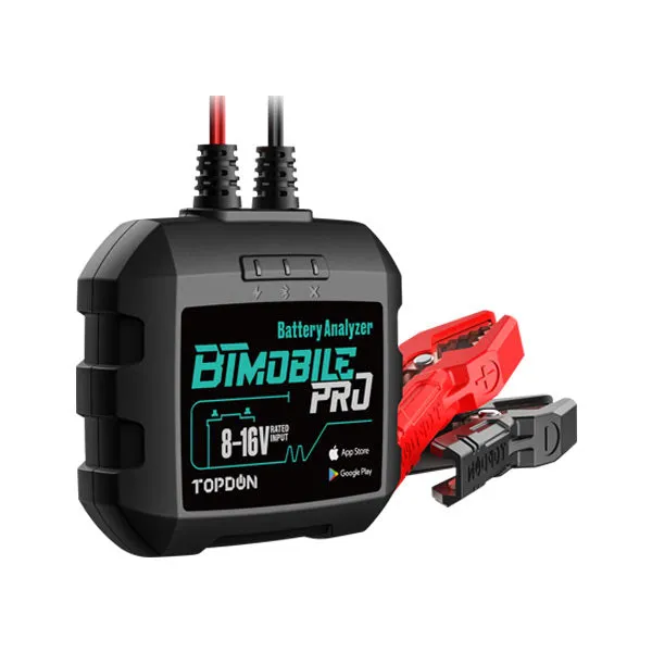 TOPDON - BTMOBILE PRO - Battery Tester and Analyzer - 12V - Bluetooth 4.0 - Compatible with Android and IOS
