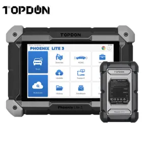 TOPDON - Phoenix Lite 3 - 8 inch OE-Level Scan Tool, Serv Funcs, Bi-Directional Controls