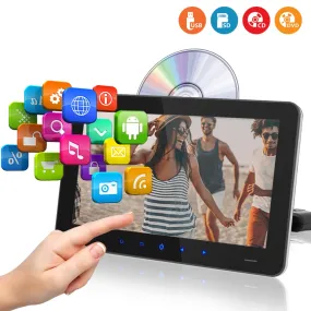 Touchscreen Cd/Dvd Player - Vehicle Headrest Mount Multimedia Entertainment System (9.4’’ -Inch Display)