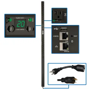 Tripp Lite By Eaton Master-Power Pdumvr20Netlx Pdu Switched 120V 20A 0Urm 24