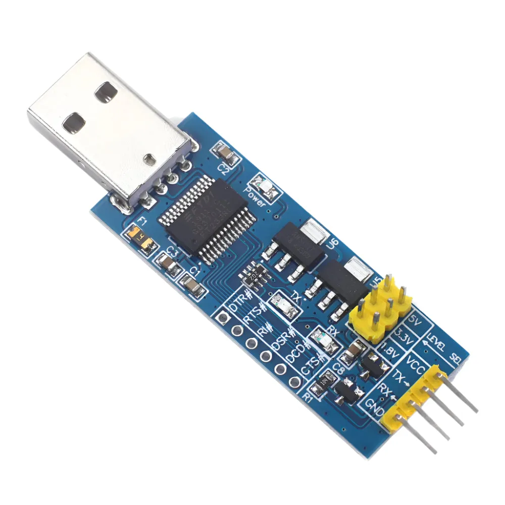 USB to TTL Serial Port Board 5V/3.3V/1.8V Level Download and Record Line FT232RL Serial Port Module