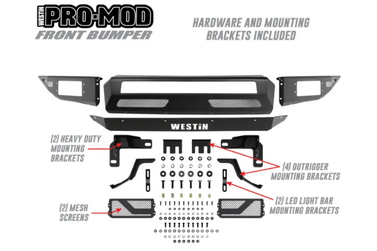 Westin 58-41015 Ford F150 2015-2017 Pro-Mod Front Bumper Non-Winch
