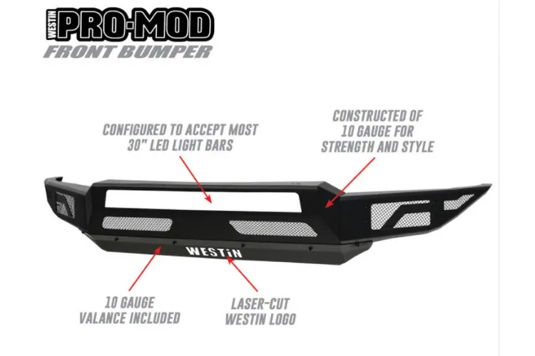 Westin 58-41015 Ford F150 2015-2017 Pro-Mod Front Bumper Non-Winch