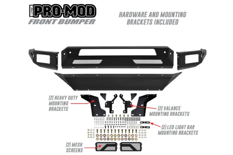 Westin 58-41025 Dodge Ram 1500 2013-2018 Pro-Mod Front Bumper Non-Winch