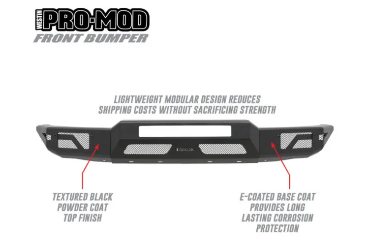 Westin 58-41055 Chevy Colorado 2015-2022 Pro-Mod Front Bumper Non-Winch (Not ZR2)