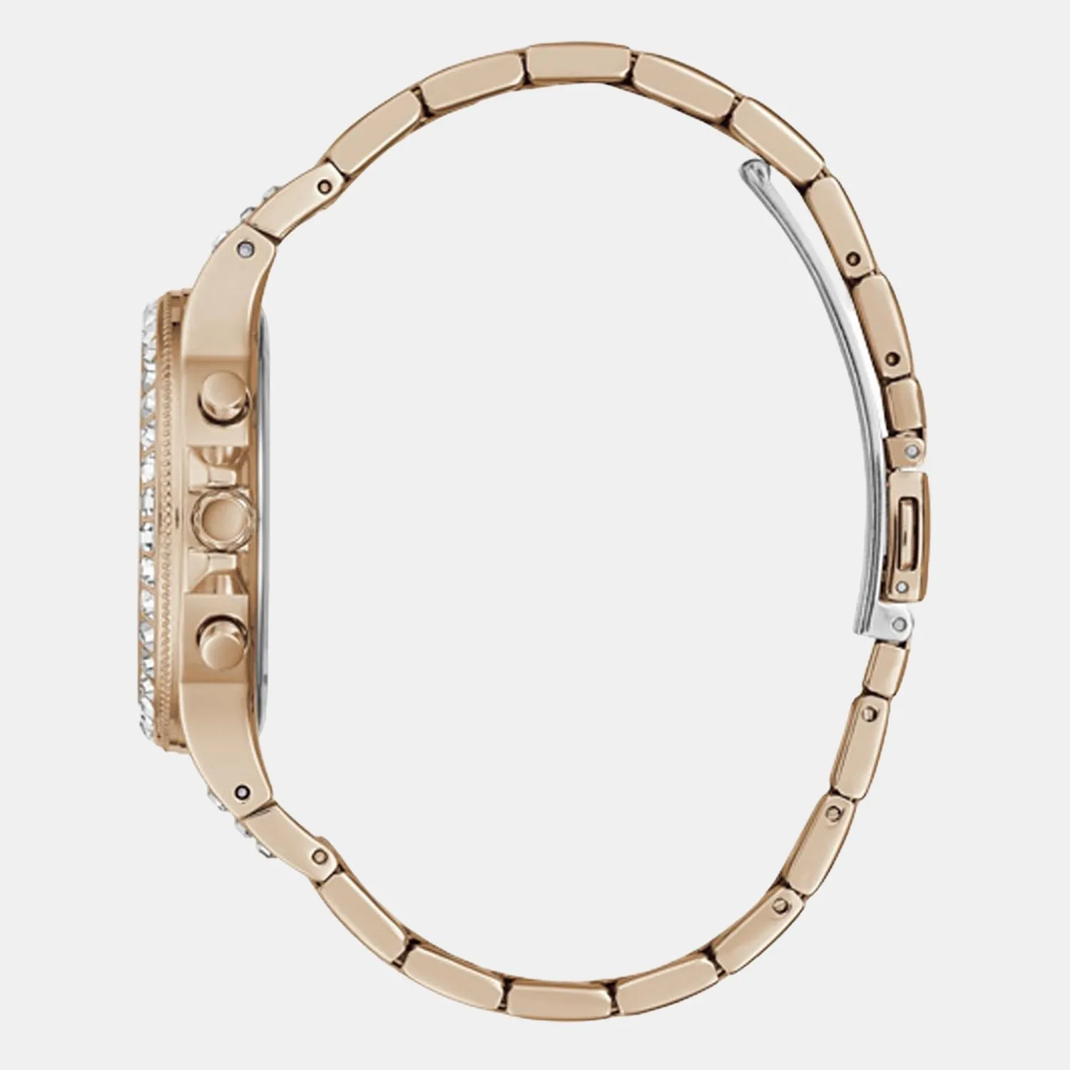 Women Rose Gold Stainless Steel Chronograph Watch GW0320L3