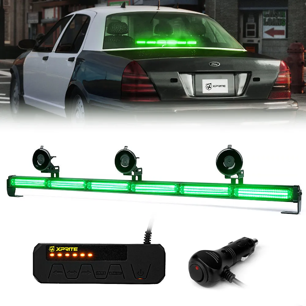 Xprite 35" G2 Warrant Series Traffic Advisor COB LED Strobe Light Bar - Red-Blue/White-Amber/Amber
