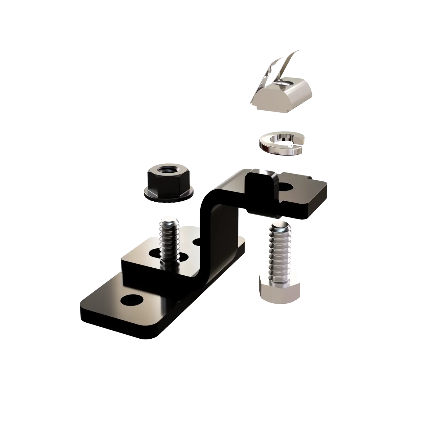 Zamp Solar Black Universal Reversible Mounting Feet