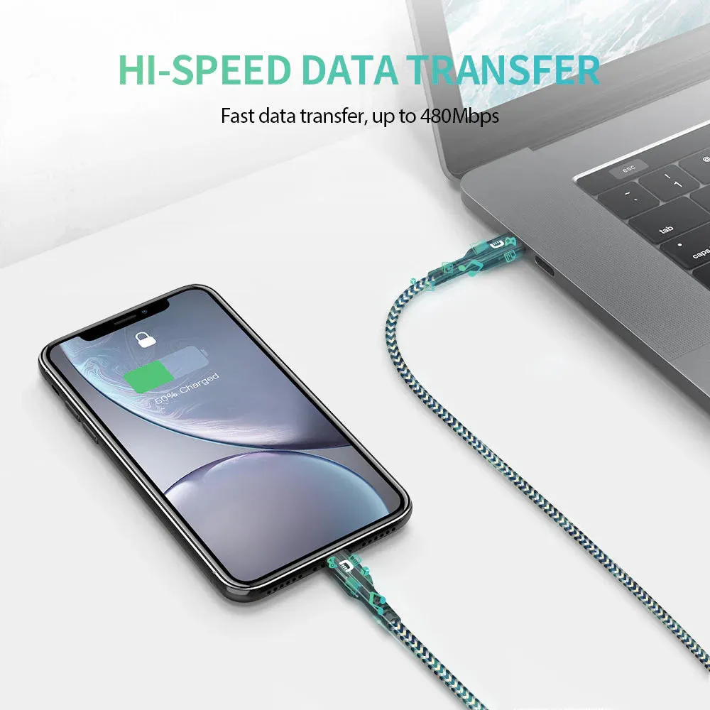 Zendure SuperCord USB-C to Lightning Cable | 1m (3.3 ft.) | MFi-Certified
